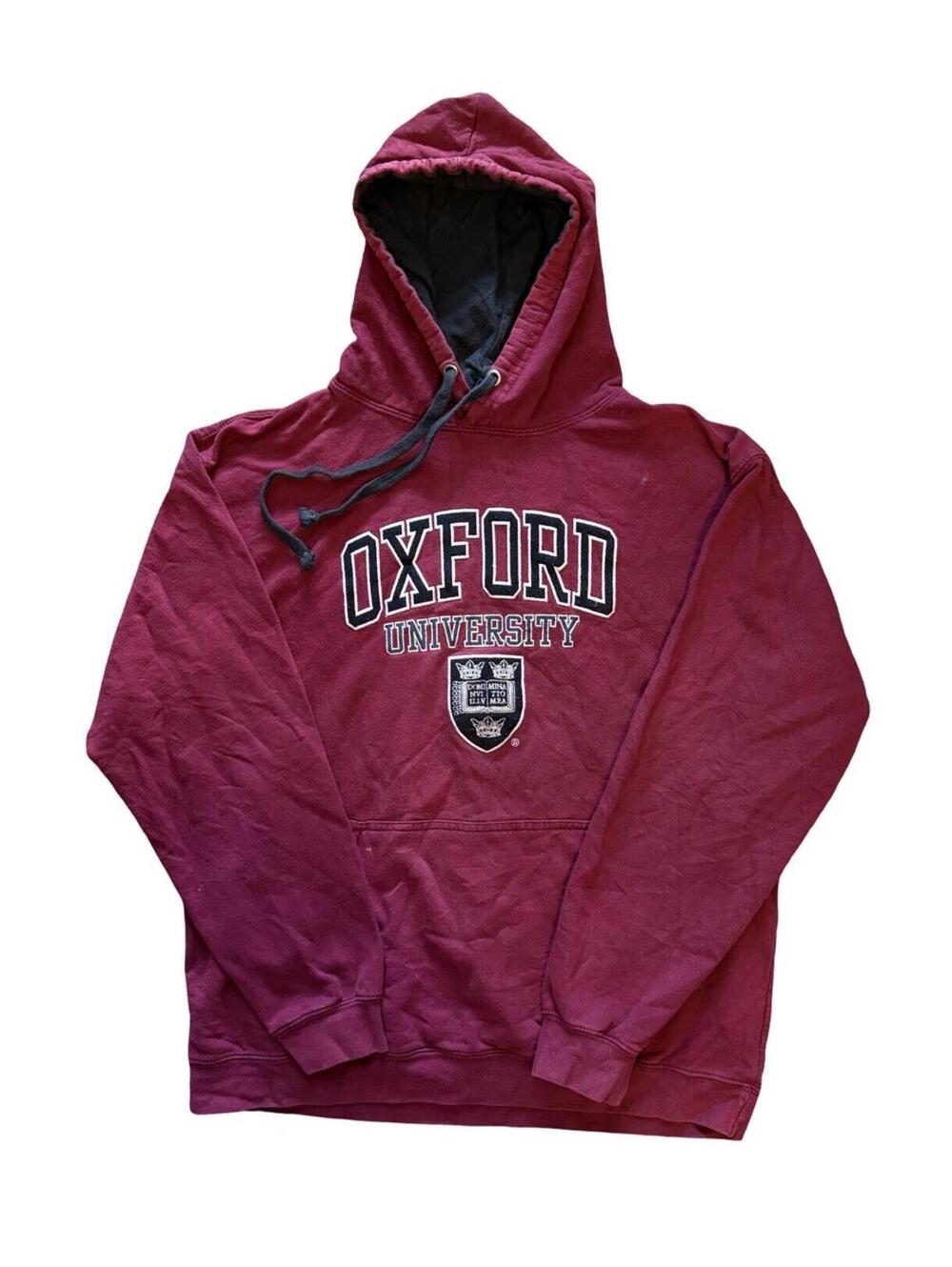 Oxford University Hoodie Men's Size Large Pullover Sweatshirt College Crest